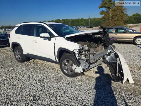 2T3W1RFV7NC178314 — 2022 Toyota RAV4, фото 4 с аукциона Copart, Передняя часть