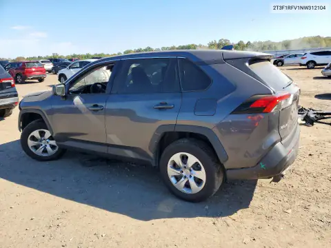 2T3F1RFV1NW312104 — 2022 Toyota RAV4, фото 2 с аукциона Copart, Передняя часть