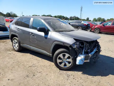 2T3F1RFV1NW312104 — 2022 Toyota RAV4, фото 4 с аукциона Copart, Передняя часть