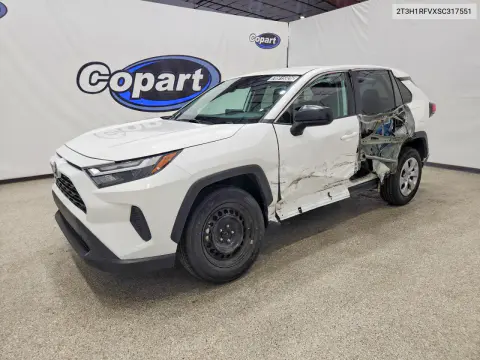 2T3H1RFVXSC317551 — 2025 Toyota RAV4, Сторона, фото до ремонта