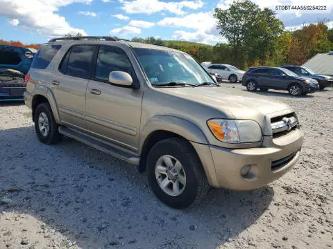 2005 Toyota Sequoia Sr5 VIN 5TDBT44A55S254222 фото 4