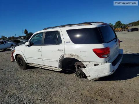 2006 Toyota Sequoia Sr5 VIN 5TDZT34A36S279128 фото 2