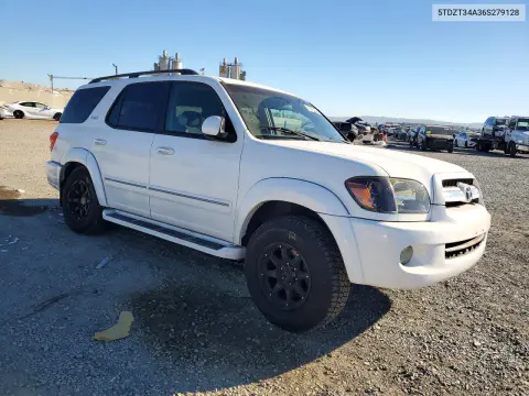 2006 Toyota Sequoia Sr5 VIN 5TDZT34A36S279128 фото 4
