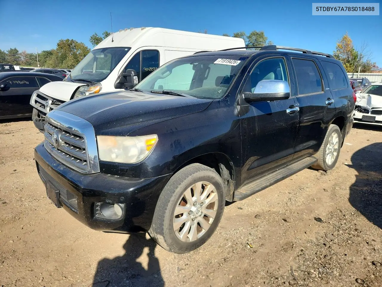 2008 Toyota Sequoia Platinum VIN 5TDBY67A78S018488 фото 1