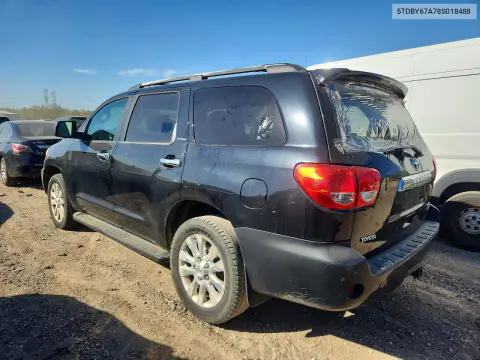 2008 Toyota Sequoia Platinum VIN 5TDBY67A78S018488 фото 2