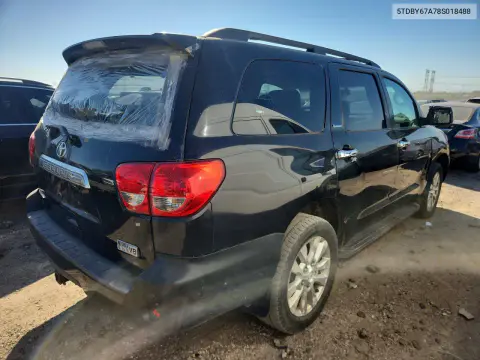 2008 Toyota Sequoia Platinum VIN 5TDBY67A78S018488 фото 3