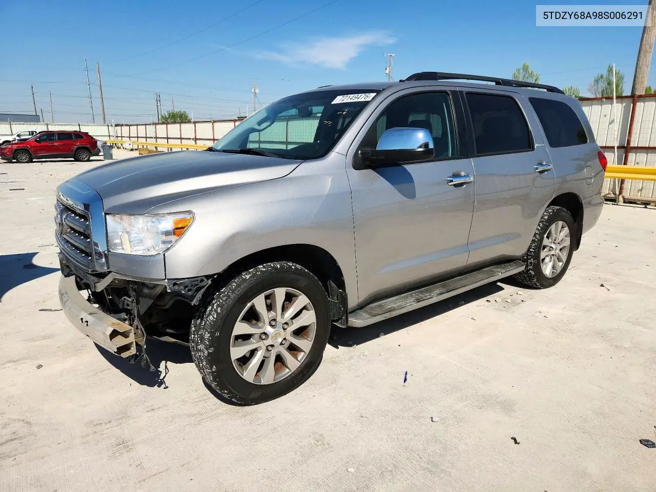 2008 Toyota Sequoia Limited VIN 5TDZY68A98S006291 фото 1