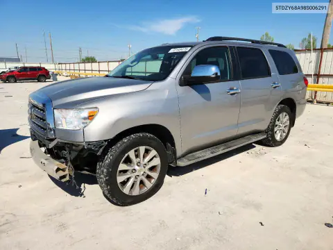 5TDZY68A98S006291 — 2008 Toyota Sequoia, Передняя часть, фото до ремонта