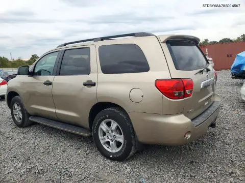 2008 Toyota Sequoia Limited VIN 5TDBY68A78S014567 фото 2