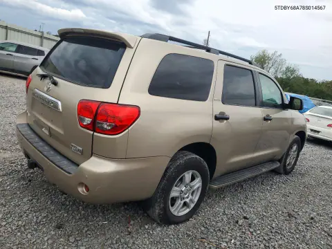 2008 Toyota Sequoia Limited VIN 5TDBY68A78S014567 фото 3
