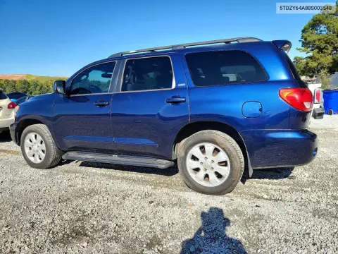 2008 Toyota Sequoia Sr5 VIN 5TDZY64A88S003548 фото 2