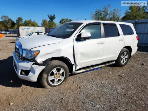 5TDBT64A99S000711 — 2009 Toyota Sequoia, Сторона, фото до ремонта