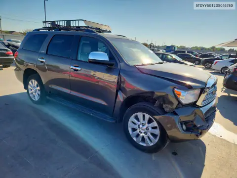 2013 Toyota Sequoia Platinum VIN 5TDYY5G12DS046780 фото 4