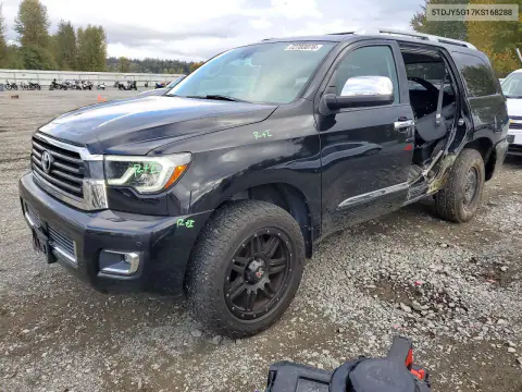 5TDJY5G17KS168288 — 2019 Toyota Sequoia, Сторона, фото до ремонта