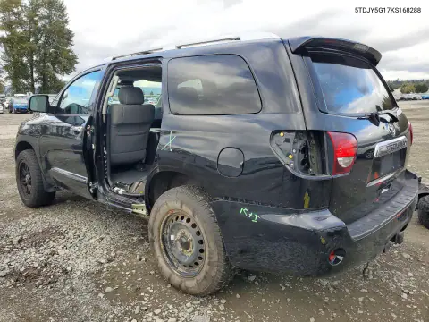 2019 Toyota Sequoia Limited VIN 5TDJY5G17KS168288 фото 2
