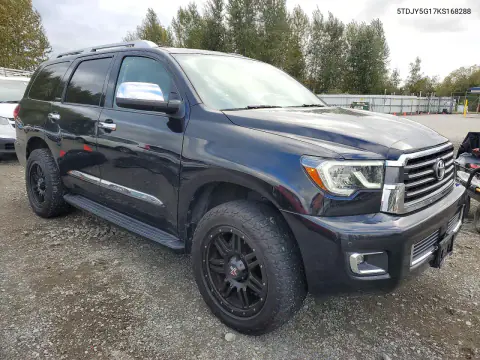 2019 Toyota Sequoia Limited VIN 5TDJY5G17KS168288 фото 4