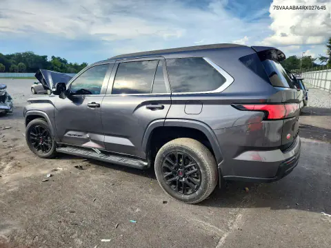 2024 Toyota Sequoia Sr5 VIN 7SVAAABA4RX027645 фото 2