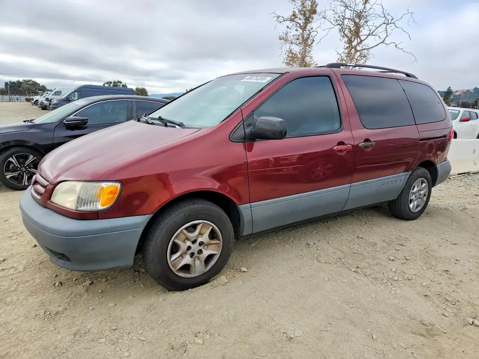 2002 TOYOTA SIENNA VIN 4T3ZF13C12U488519 фото 1