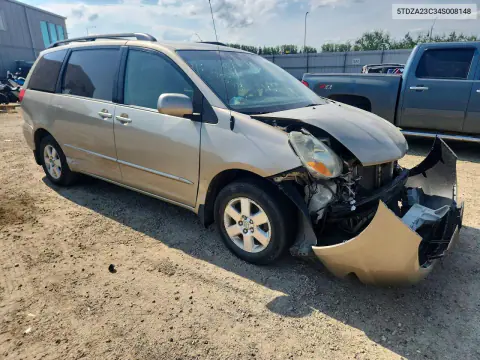 2004 Toyota Sienna Ce 7 Passenger VIN 5TDZA23C34S008148 фото 4
