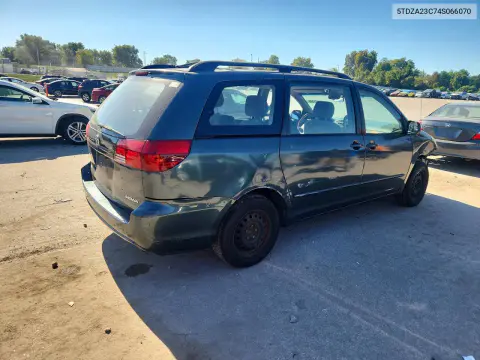 2004 Toyota Sienna Ce 7 Passenger VIN 5TDZA23C74S066070 фото 3