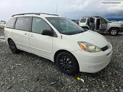 2004 Toyota Sienna Ce 7 Passenger VIN 5TDZA23C44S039005 фото 4