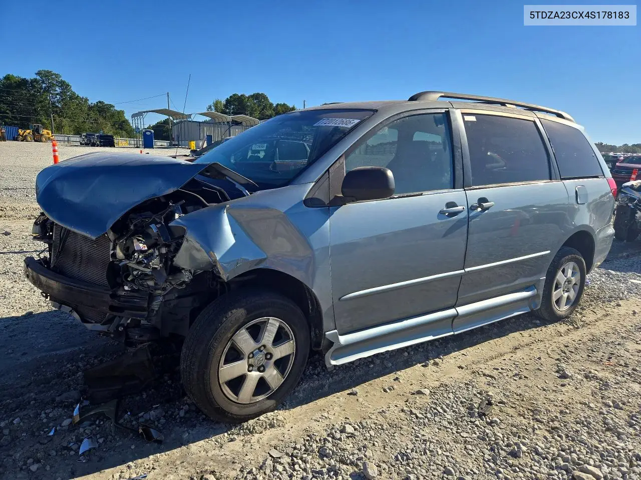 2004 Toyota Sienna Le 8 Passenger VIN 5TDZA23CX4S178183 фото 1