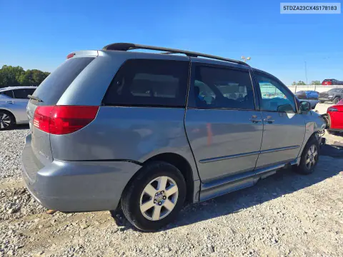 2004 Toyota Sienna Le 8 Passenger VIN 5TDZA23CX4S178183 фото 3