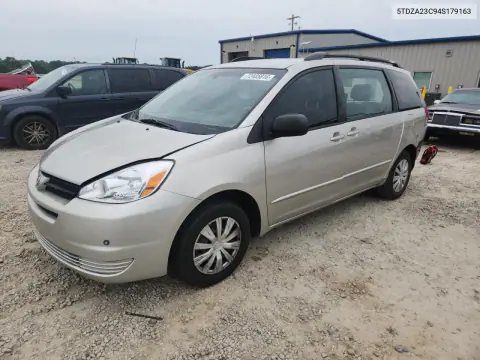 5TDZA23C94S179163 — 2004 Toyota Sienna, Задняя часть, фото до ремонта