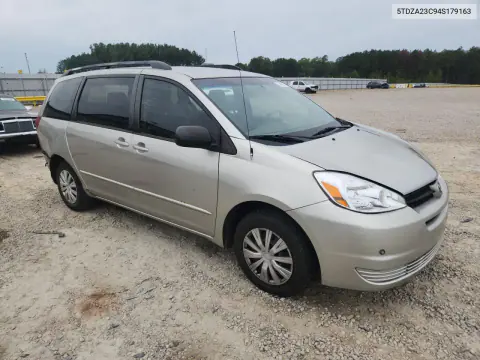 2004 Toyota Sienna Ce 7 Passenger VIN 5TDZA23C94S179163 фото 4