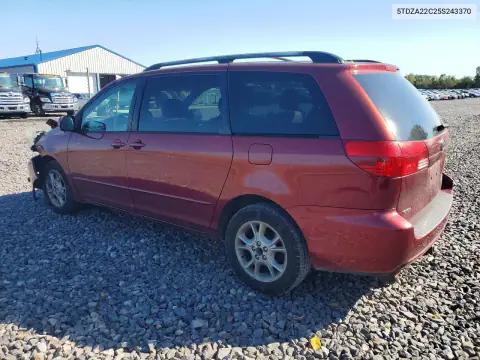 2005 Toyota Sienna Xle 7 Passenger VIN 5TDZA22C25S243370 фото 2