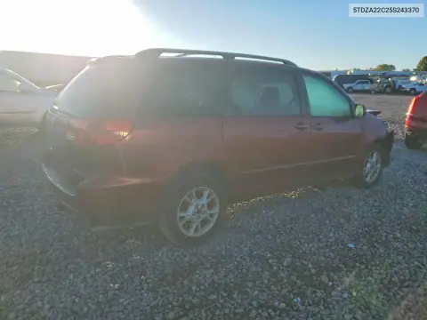 2005 Toyota Sienna Xle 7 Passenger VIN 5TDZA22C25S243370 фото 3