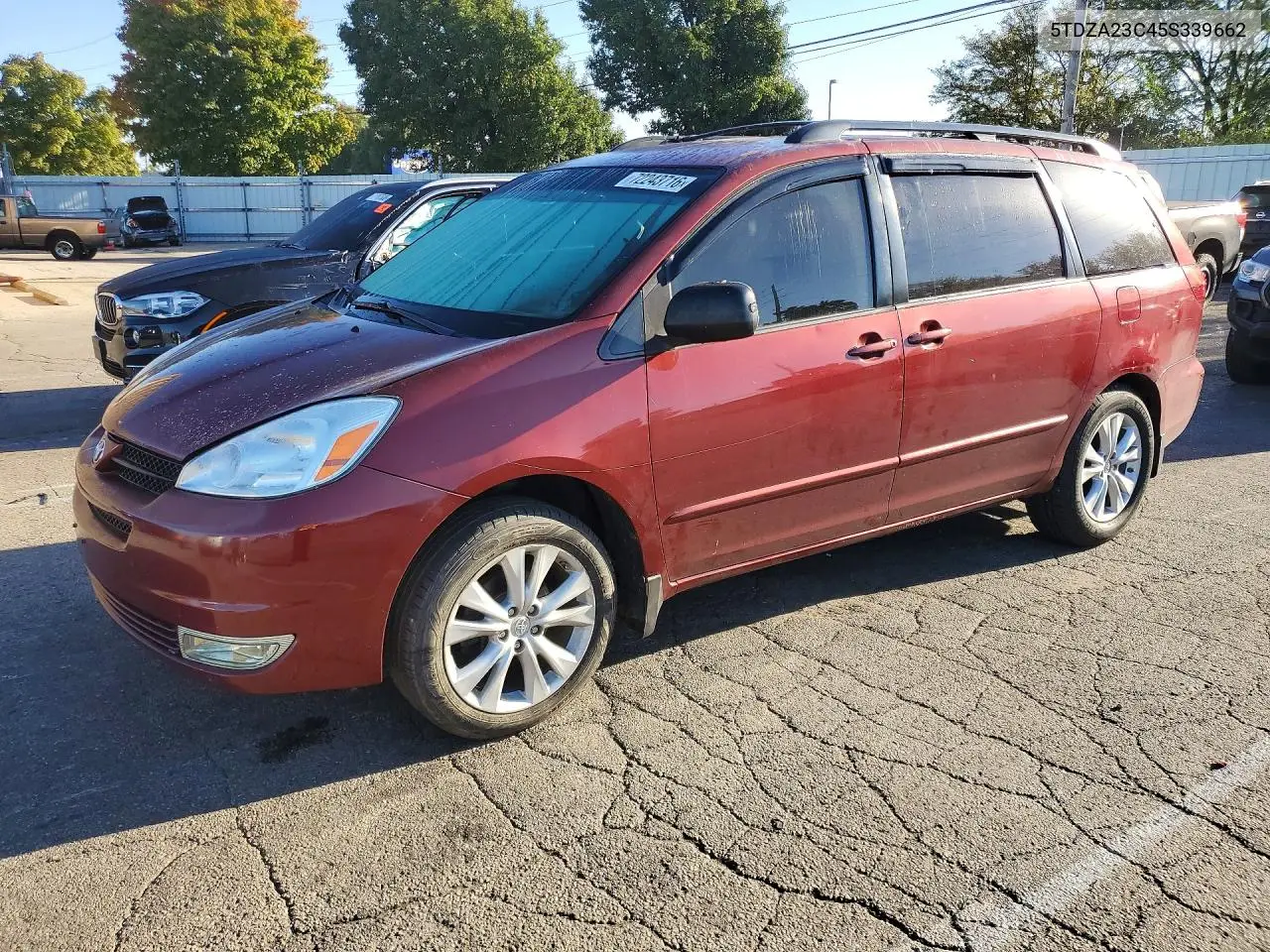 2005 Toyota Sienna Le 7 Passenger VIN 5TDZA23C45S339662 фото 1