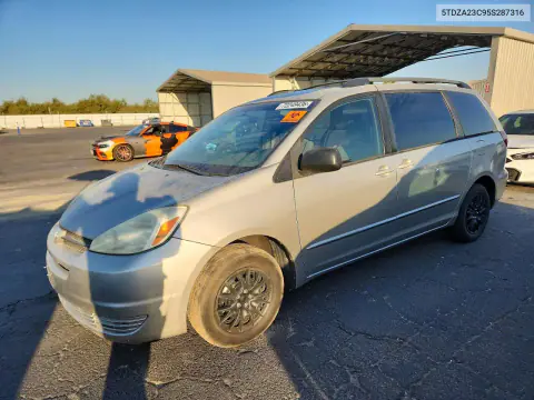 5TDZA23C95S287316 — 2005 Toyota Sienna, Мелкие вмятины и царапины, фото до ремонта
