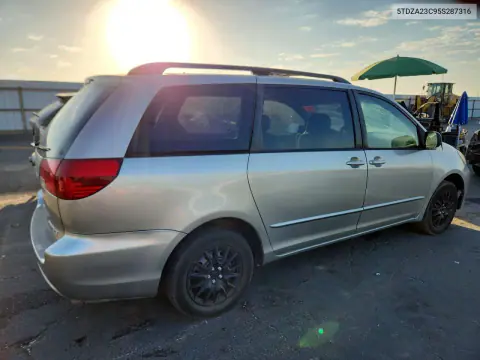 2005 Toyota Sienna Ce 7 Passenger VIN 5TDZA23C95S287316 фото 3