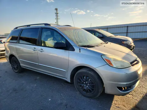 2005 Toyota Sienna Ce 7 Passenger VIN 5TDZA23C95S287316 фото 4