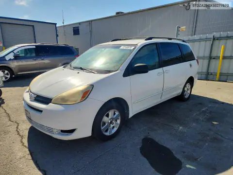 5TDZA23CX5S277670 — 2005 Toyota Sienna, Задняя часть, фото до ремонта