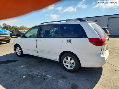 2005 Toyota Sienna Le 8 Passenger VIN 5TDZA23CX5S277670 фото 2