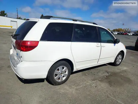 2005 Toyota Sienna Le 8 Passenger VIN 5TDZA23CX5S277670 фото 3
