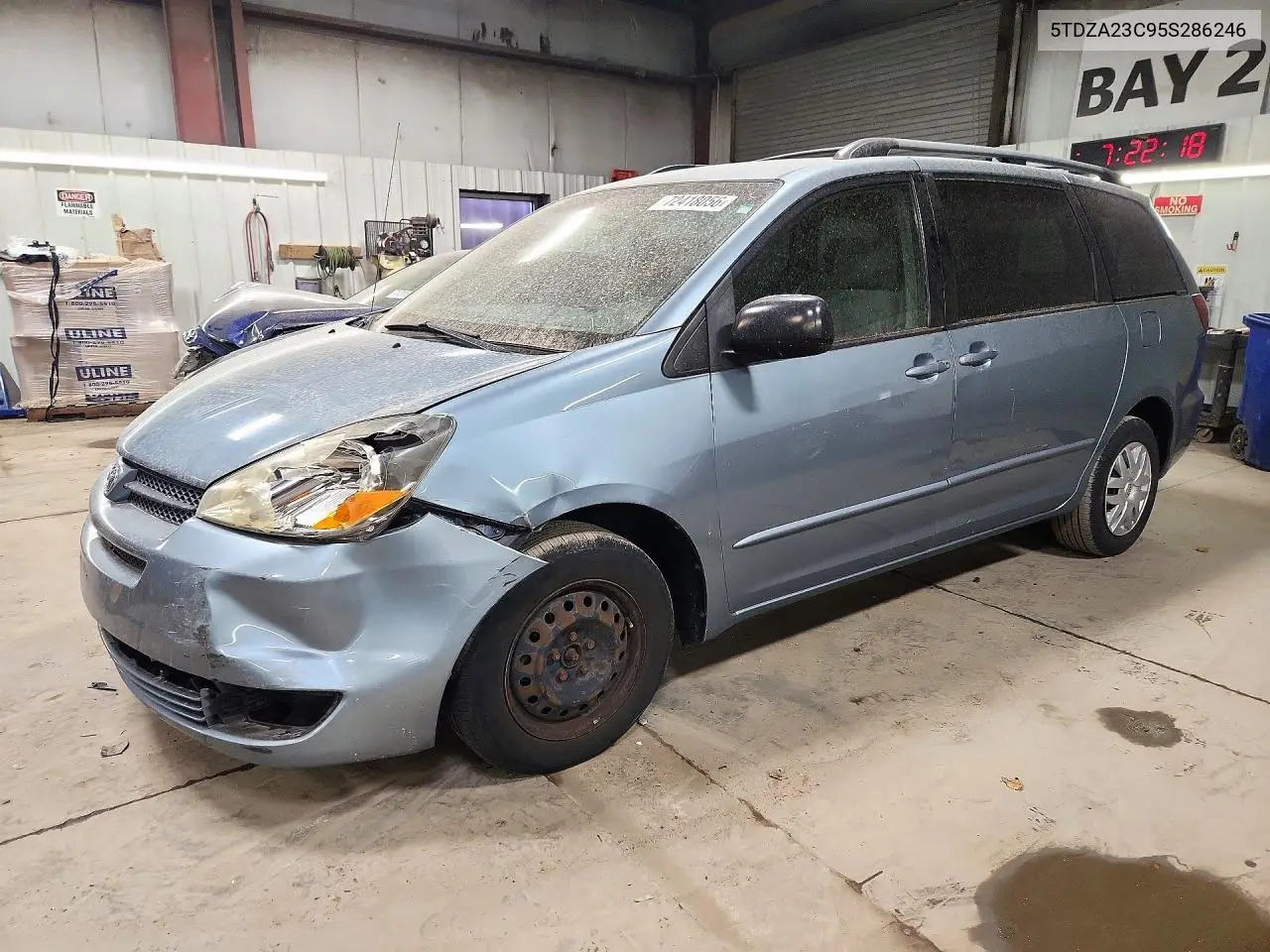 2005 Toyota Sienna Le 7 Passenger VIN 5TDZA23C95S286246 фото 1