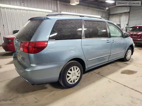 2005 Toyota Sienna Le 7 Passenger VIN 5TDZA23C95S286246 фото 3