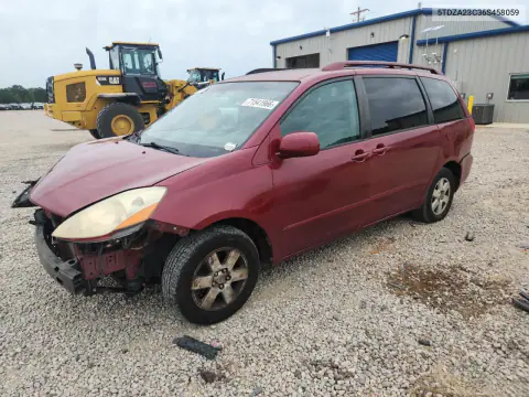 5TDZA23C36S458059 — 2006 Toyota Sienna, Передняя часть, фото до ремонта