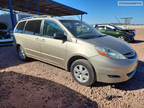 2006 Toyota Sienna Ce VIN 5TDZA23C36S567914 фото 4