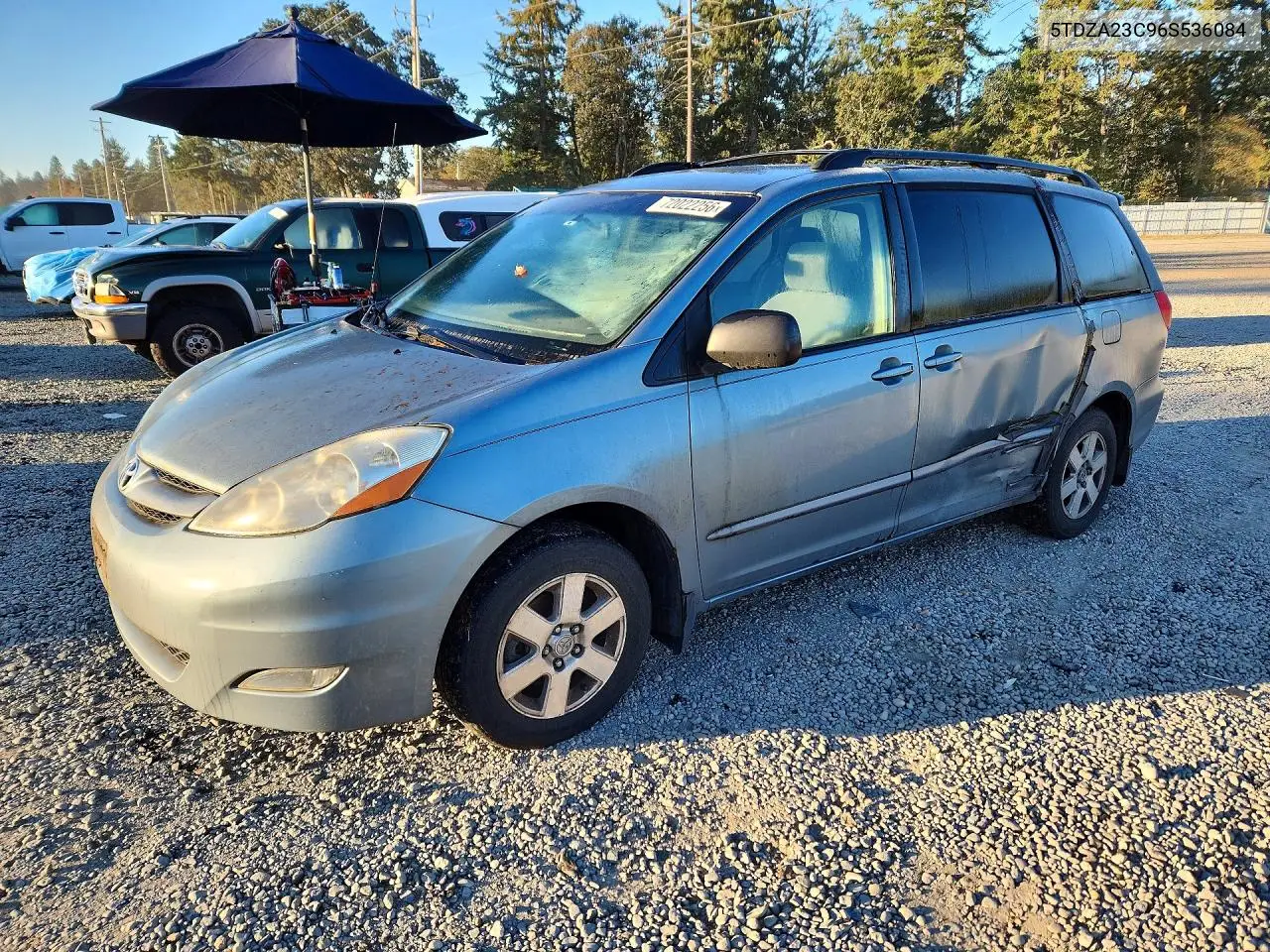 2006 Toyota Sienna Le 7 Passenger VIN 5TDZA23C96S536084 фото 1