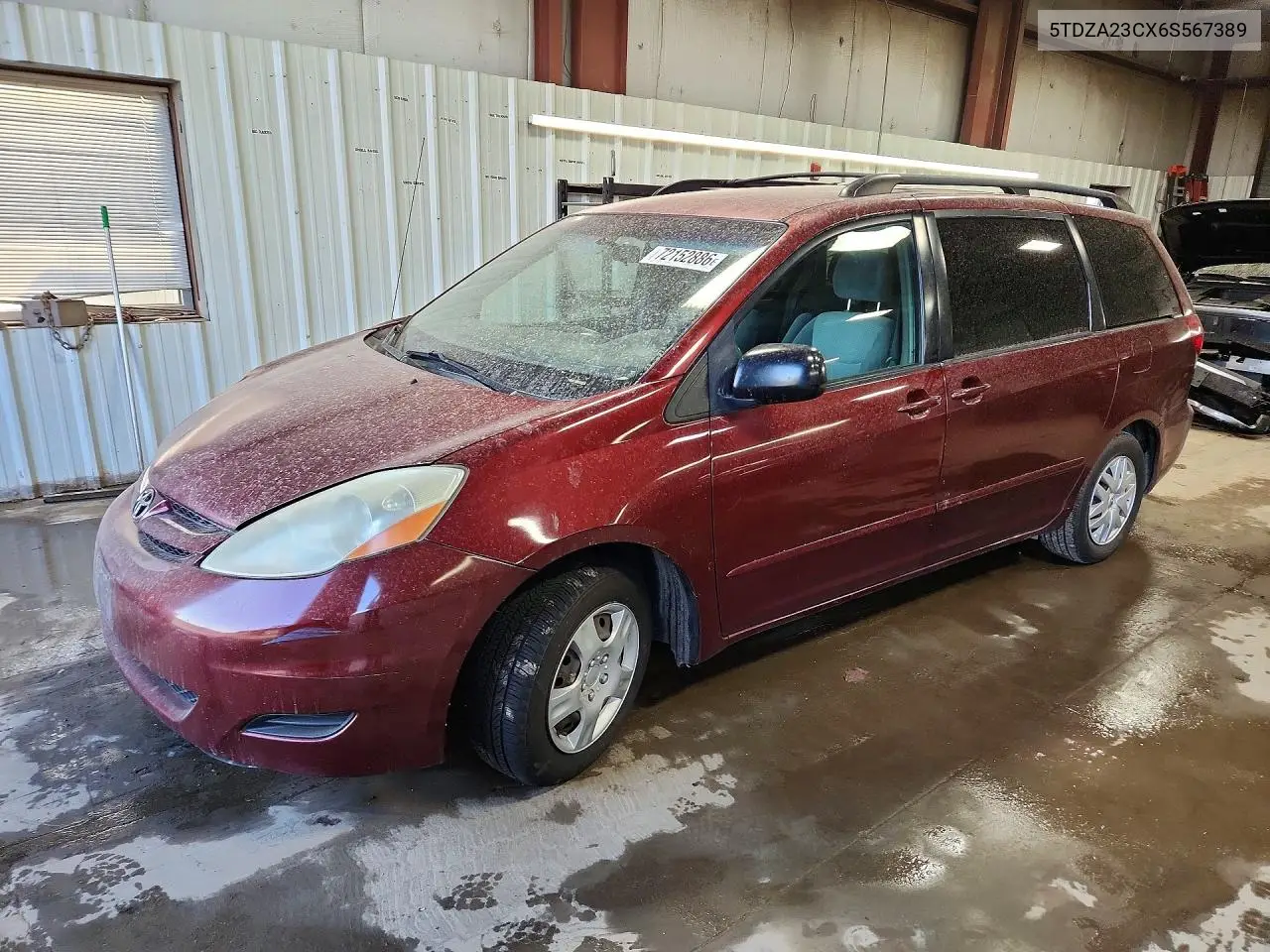 2006 Toyota Sienna Le 8 Passenger VIN 5TDZA23CX6S567389 фото 1