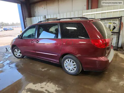 2006 Toyota Sienna Le 8 Passenger VIN 5TDZA23CX6S567389 фото 2
