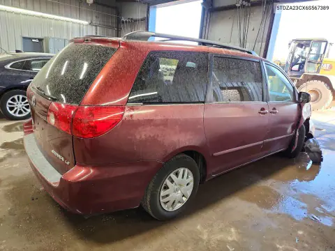2006 Toyota Sienna Le 8 Passenger VIN 5TDZA23CX6S567389 фото 3
