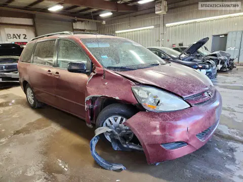 2006 Toyota Sienna Le 8 Passenger VIN 5TDZA23CX6S567389 фото 4