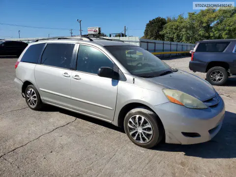 2006 Toyota Sienna Le 8 Passenger VIN 5TDZA23C86S450247 фото 4
