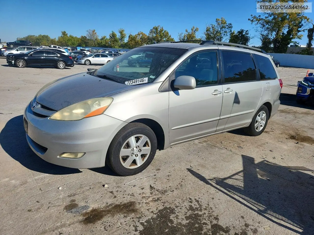 2006 Toyota Sienna Xle 7 Passenger VIN 5TDZA22C56S443662 фото 1