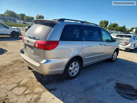 2006 Toyota Sienna Xle 7 Passenger VIN 5TDZA22C56S443662 фото 3